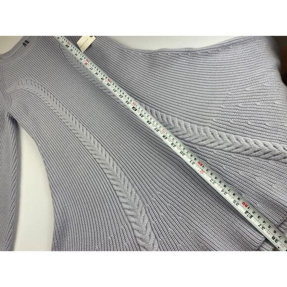 ~ NEW! XL Anthropologie Knit Sweater Dress Skater Mini Lavender Long Sleeve NWT - Picture 6 of 16